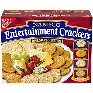 Nabisco Entertainment Crackers Variety Pack, Original Water, Vegetable, Pepper & Poppy, Wheat, 8 ... | Amazon (US)