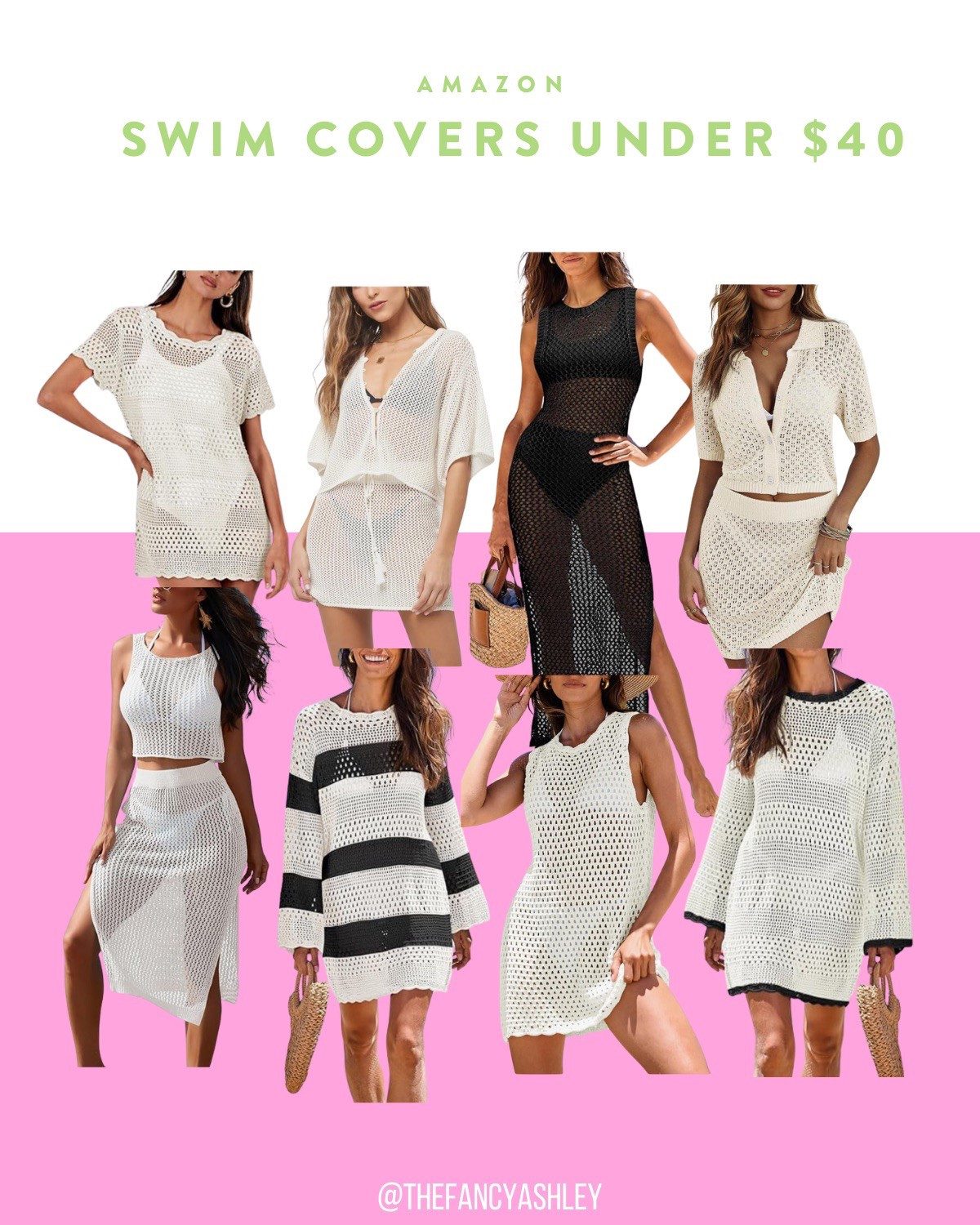 Obsessed with these cute knit swim covers from Amazon—perfect for vacay vibes & poolside lounging. ALL under $40! Total fab finds.

#LTKSeasonal #LTKFindsUnder50 #LTKSwim
