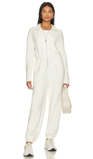 Jessie Jumpsuit in Egret | Revolve Clothing (Global)