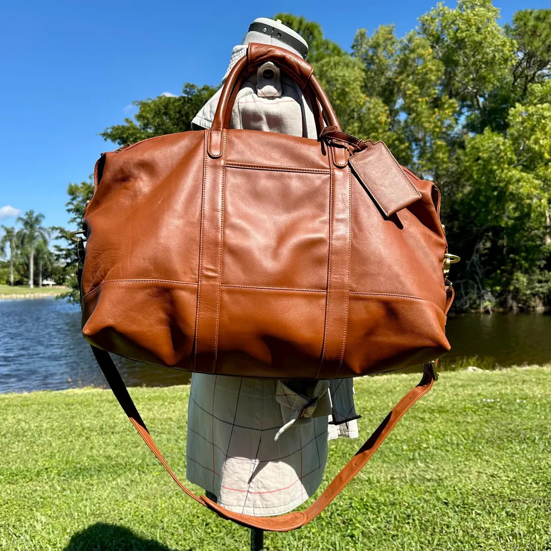Vintage COACH Leather Medium Cabin Bag, British Tan Travel Duffle Style #502 | Etsy (US)