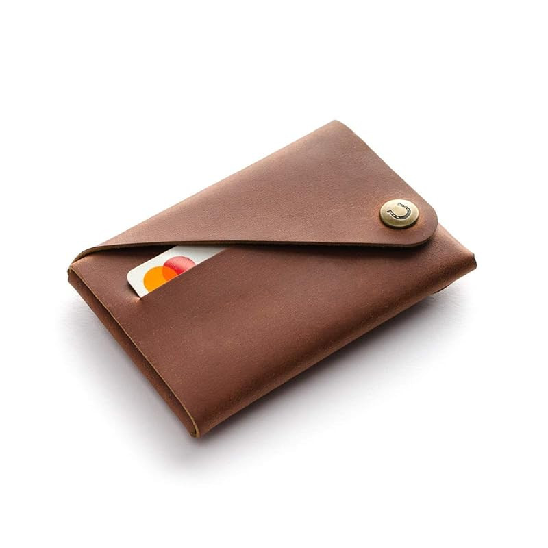 Minimalist Wallet, Classic Brown, Stitchless Cardholder, Coin Purse, Premium Quality Italian Leat... | Amazon (US)