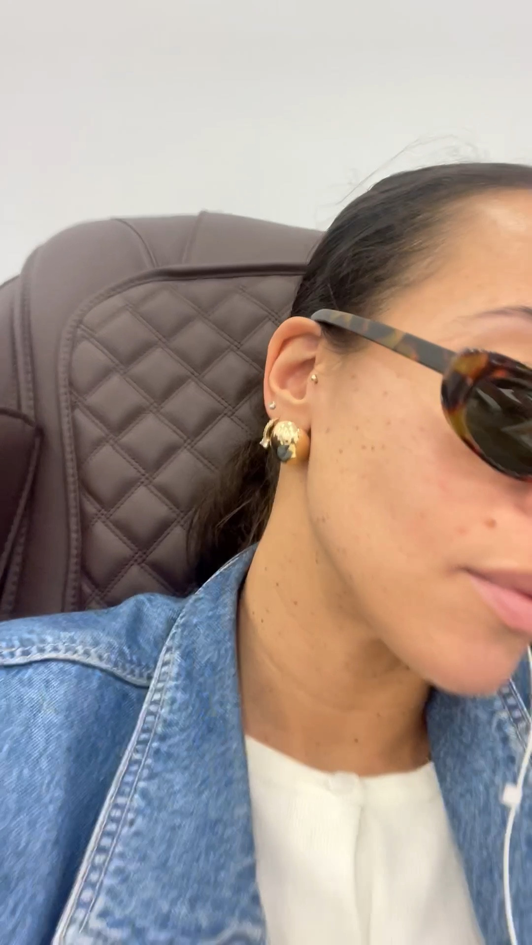 A cute button gold earring can make a simple look feel elevated 

#LTKcanada #LTKstyletip