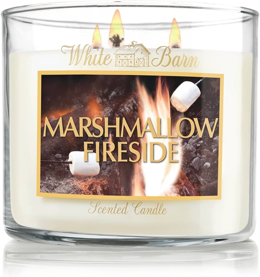 White Barn & Co14.5 Oz. 3-wick Candle Marshmallow Fireside | Amazon (US)