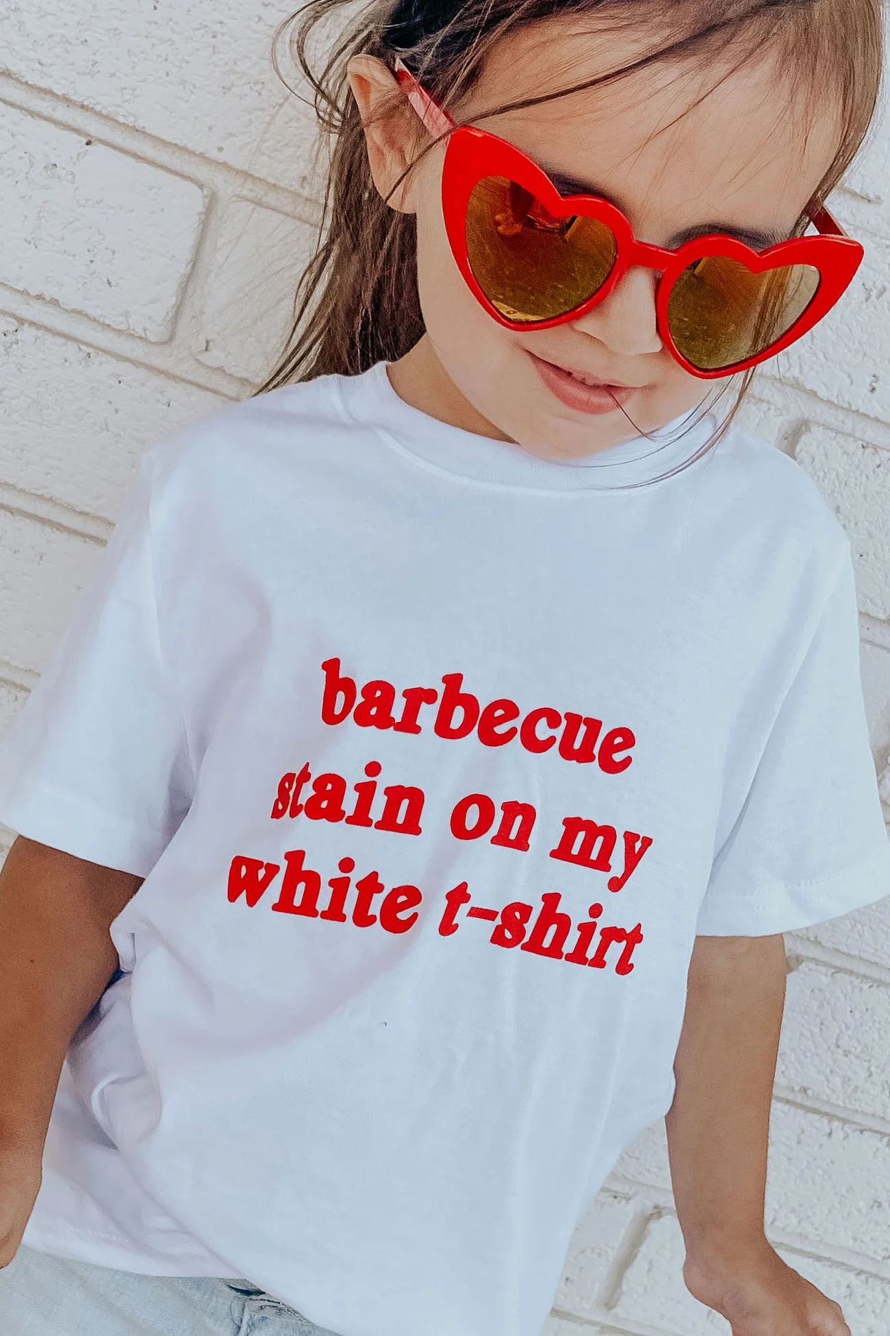 charlie southern: bbq stain on my white t shirt - kids | RIFFRAFF