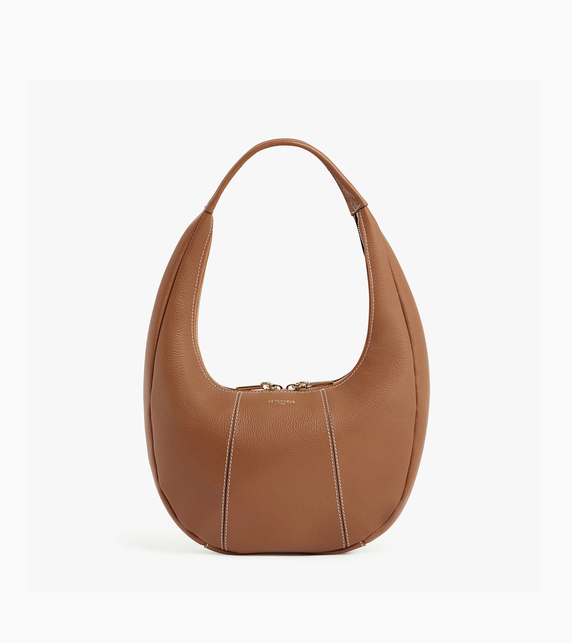 Juliette medium hobo bag in grained leather | Le Tanneur