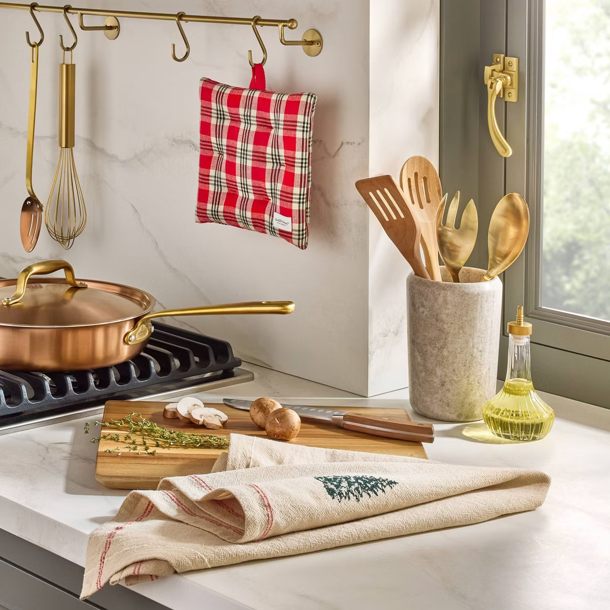 Flour Sack Towel Embroidered Tree - Hearth & Hand™ with Magnolia | Target