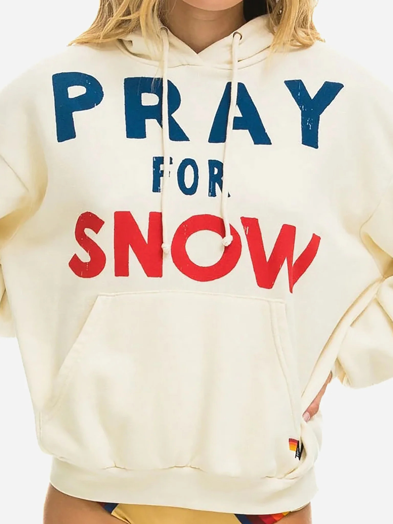 Aviator Nation Women's Pray For Snow Relaxed Pullover Hoodie | Saint Bernard