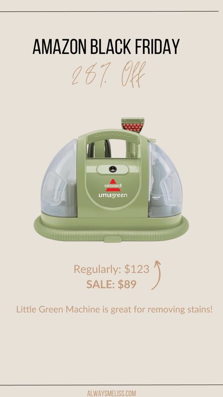 The Bissell little green multi-purpose machine is on sale and under $100! Works so well for removing stains. 

Bissell Sale
Amazon Black Friday
Portable carpet cleanerr

#LTKhome #LTKsalealert #LTKCyberWeek