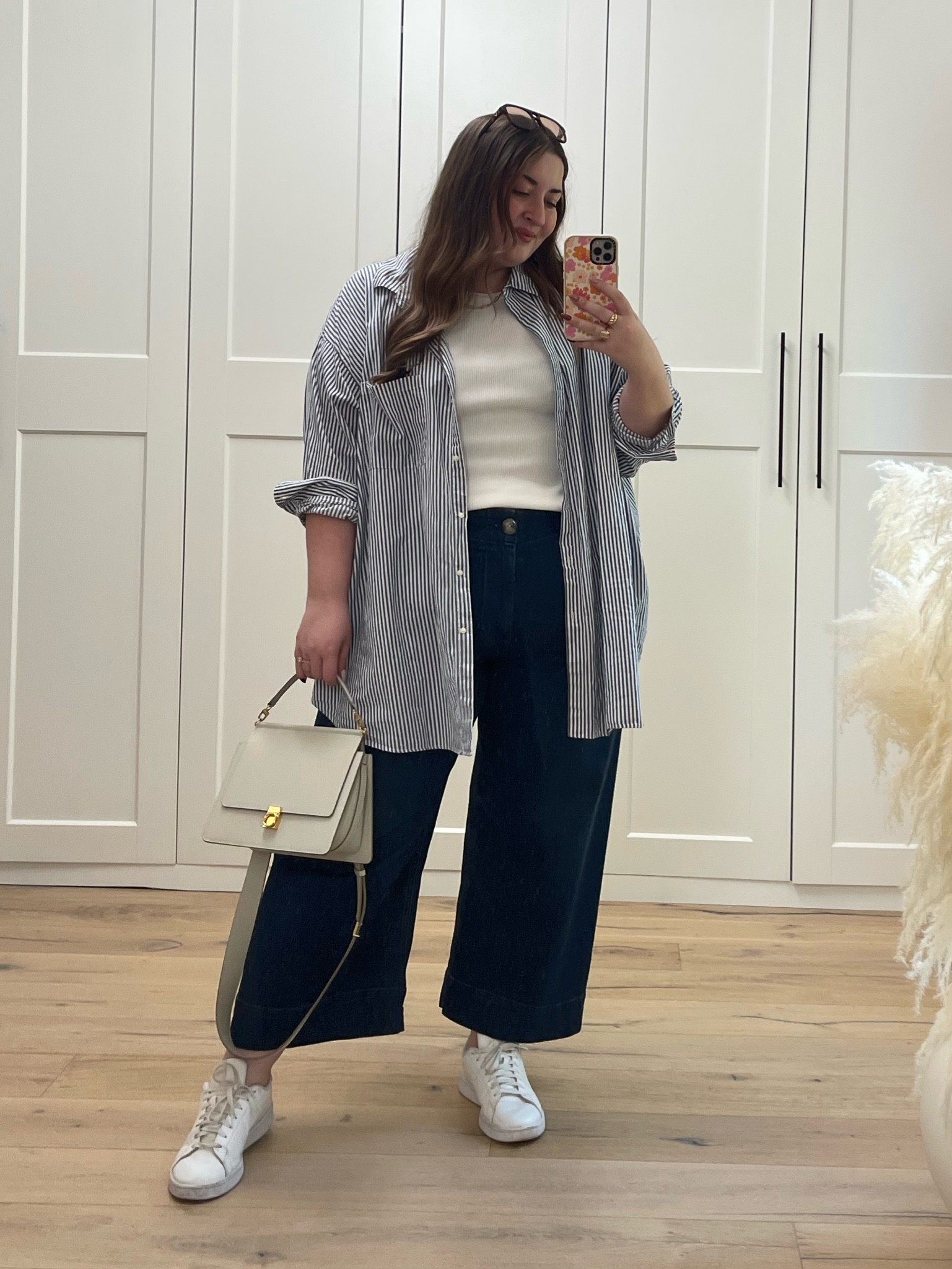 Plus size casual denim and stripe shirt look 

Sizing: 20 in jeans / XXL in tank / 3X in shirt 

#LTKcurves #LTKstyletip #LTKworkwear