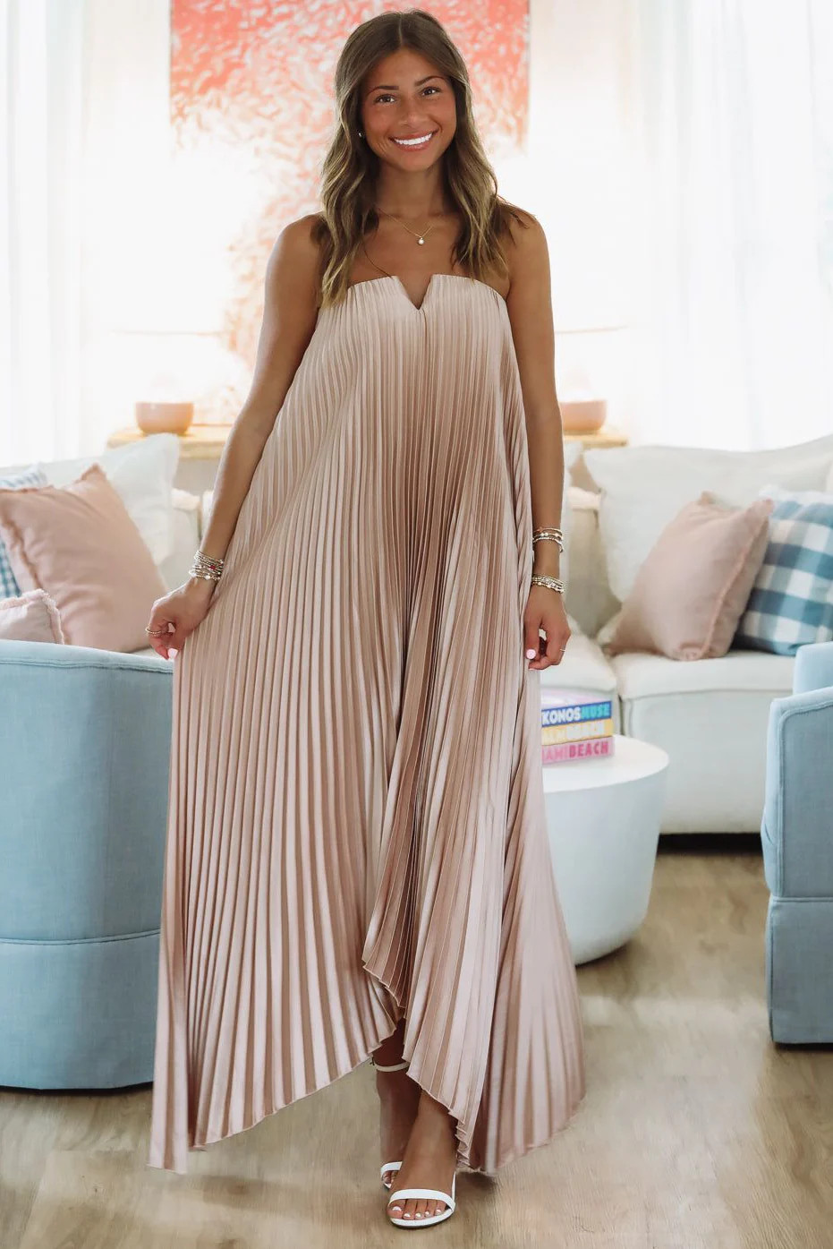 Moonlight Maxi Dress - Blush | Hazel and Olive