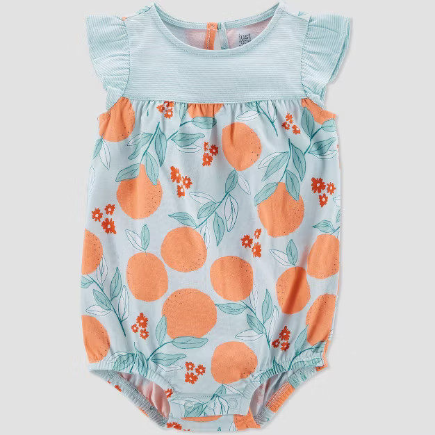 Baby Girls' Citrus Romper - Just One You® made by carter's Blue | Target