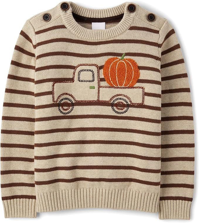 Gymboree Boys and Toddler Embroidered Pullover Sweater | Amazon (US)