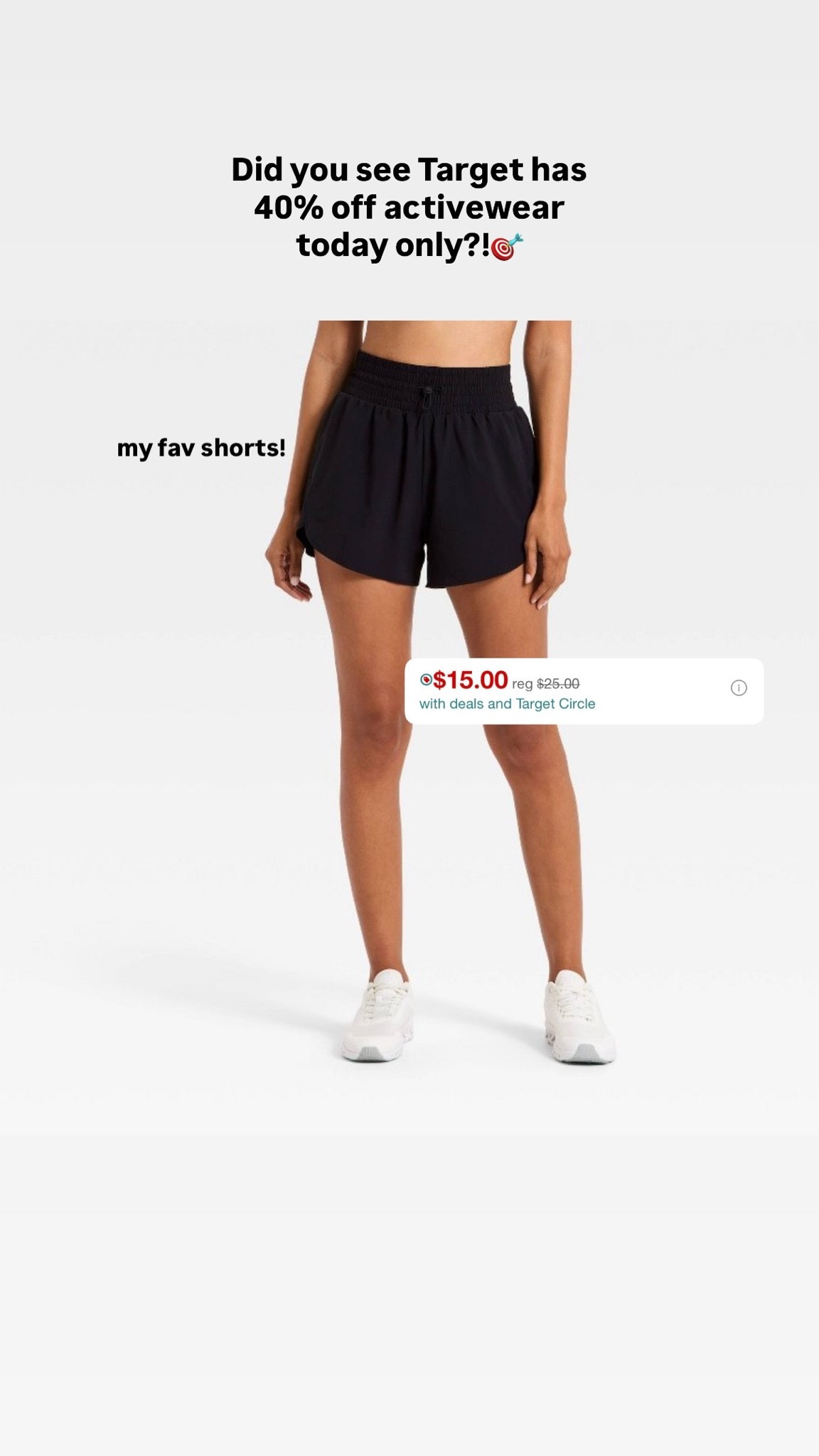 40% off activewear today only at Target!!

#LTKselfcare #LTKfitnessgoals #LTKOver40