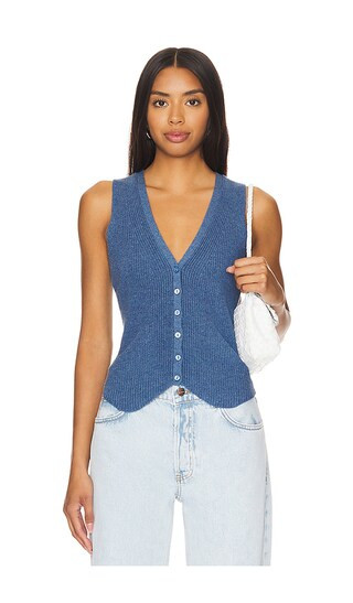 Shaker Vest in Overalls | Revolve Clothing (Global)