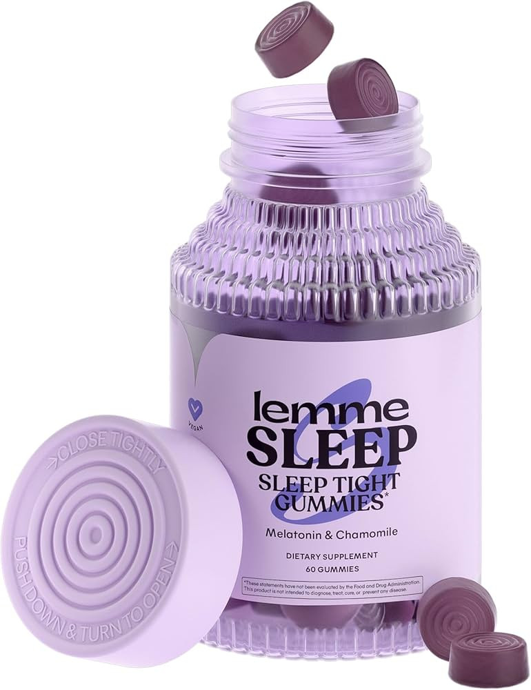 Lemme Sleep Gummies with 5mg Melatonin, Elderberry, Magnesium, L-Theanine, Chamomile and Lavender... | Amazon (US)