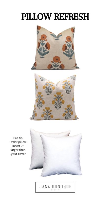 Spring throw pillow refresh with these sweet floral pillow covers. 

#LTKSeasonal #LTKfindsunder100 #LTKhome