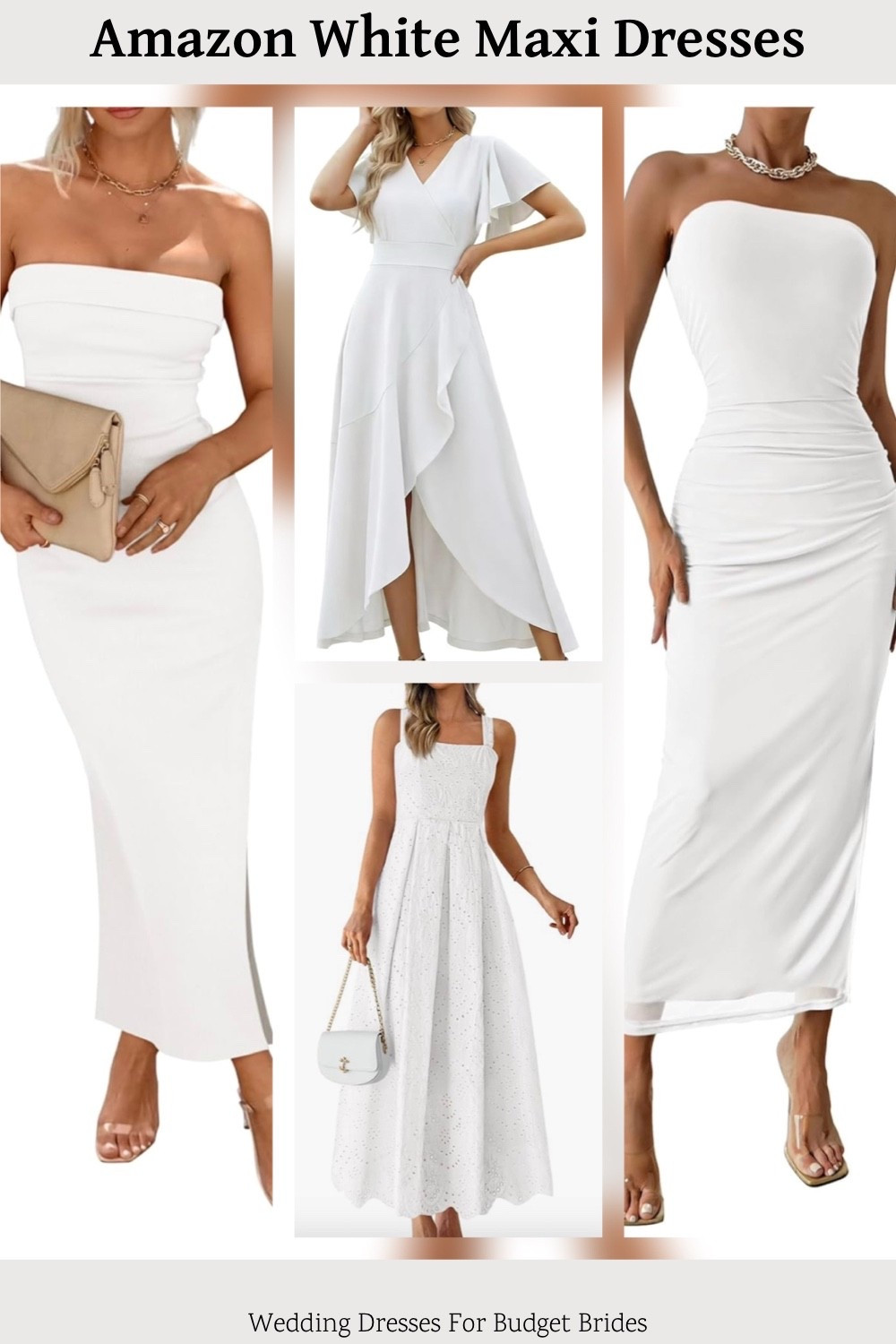 Affordable white maxi dresses on Amazon for the bride to be. Perfect for a spring summer bridal shower!

Cottage core dress, spring dress, bridal shower dress, church dress, garden party dress. 

Spring dresses, engagement photo shoot dresses, engagement party dresses, bachelorette party dresses, bridal shower dresses.

#LTKWedding #LTKSeasonal