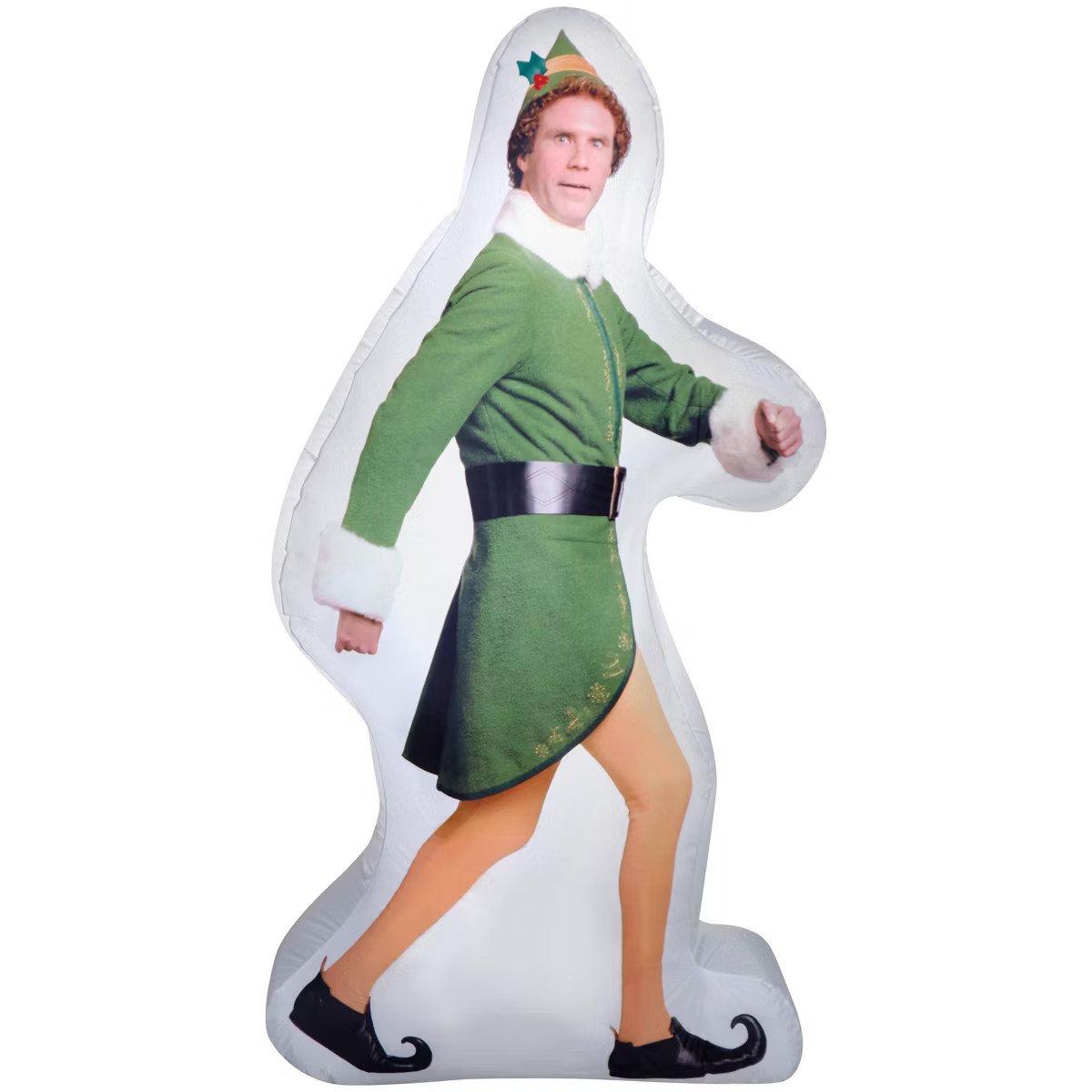 6' Christmas Indoor/Outdoor Lighted Inflatable Strolling Buddy the Elf | Target