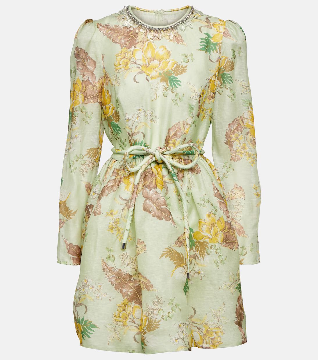 Matchmaker floral linen and silk minidress | Mytheresa (US/CA)