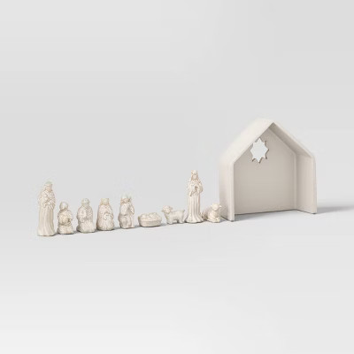 Ceramic Nativity Set Cream - Threshold™ | Target