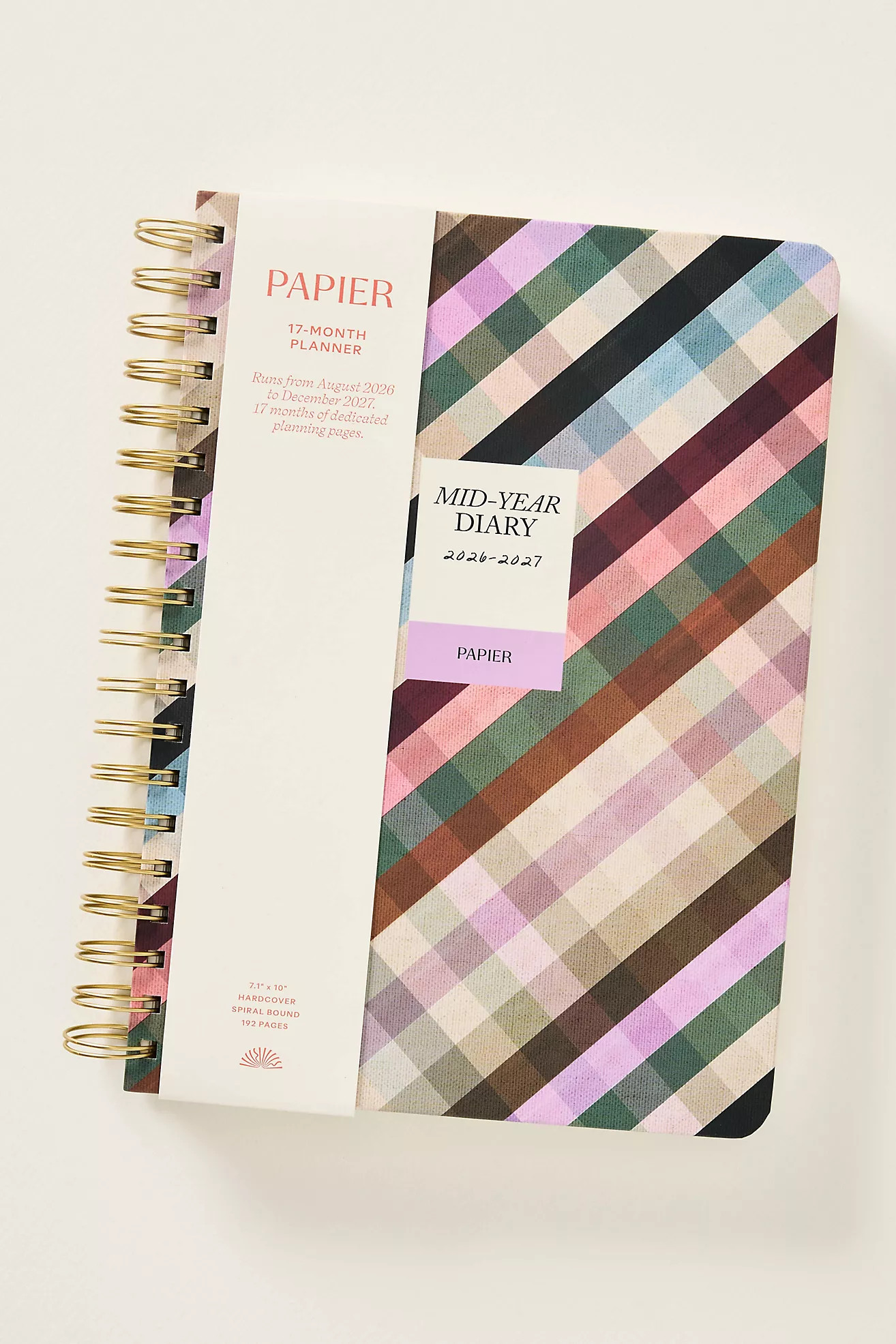 Anthropologie X Papier B5 Spiral 17-Month Mid-Year Planner | Anthropologie (US)