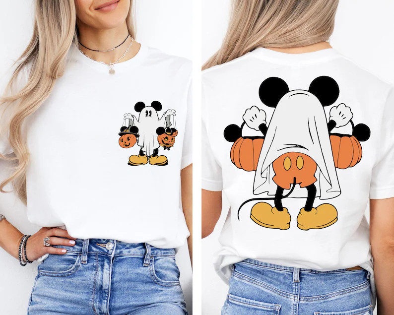 Disney Mickey Halloween Shirt, Mickey Ghost Shirt, Retro Mickey Spooky Shirt, Mickey's Not so Sca... | Etsy (US)