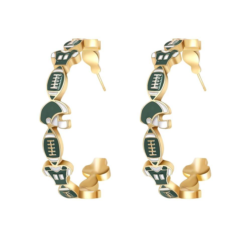 Game Day Earrings for Women (Heavy) Football Earrings for Mom Fashion Football Mom Sports Jewelry... | Amazon (US)