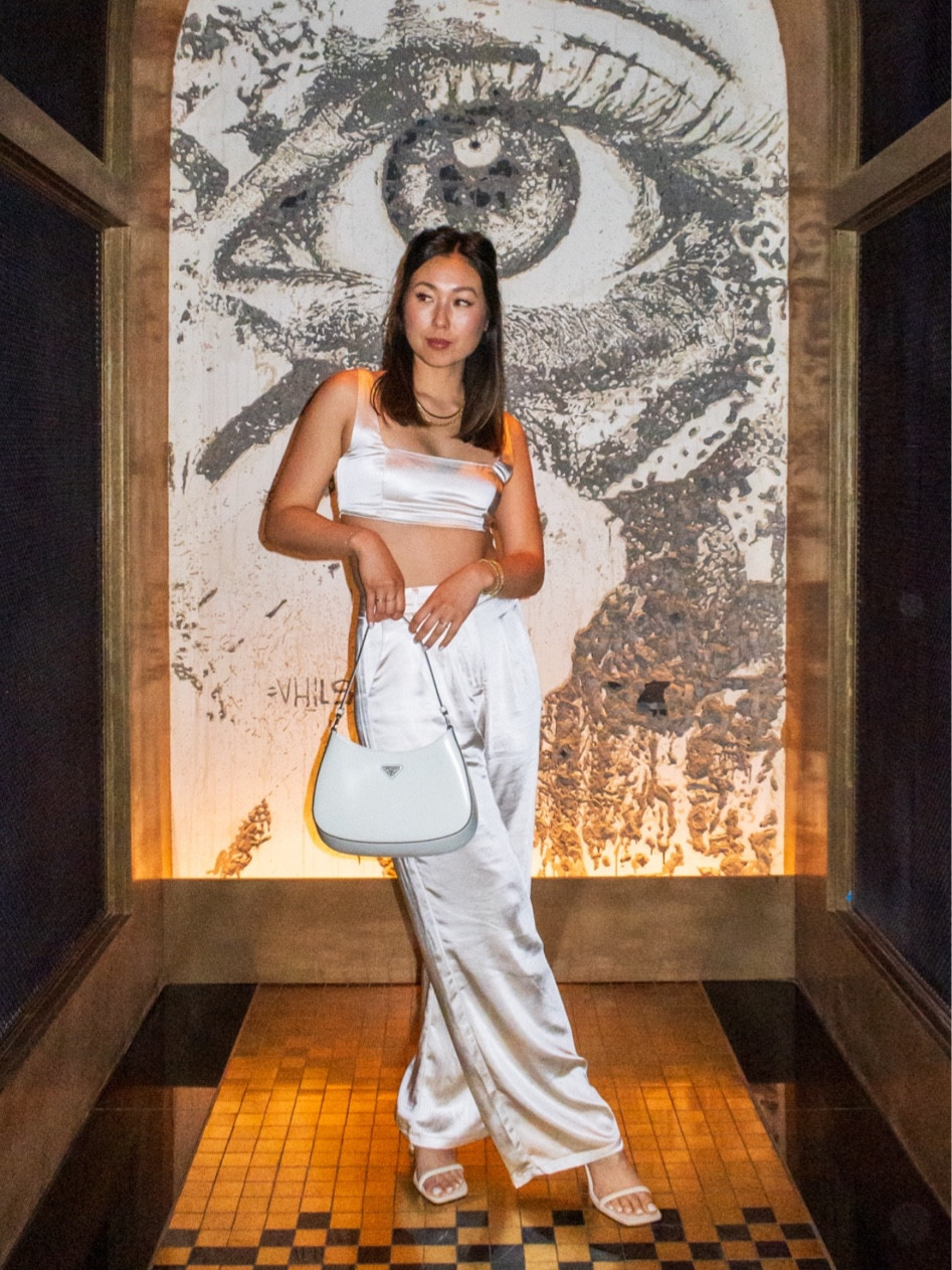 This two-piece champagne satin set is the perfect ensemble for a night out! Pairing with a gold, layered Gorjana necklace, heels, and my Cleo Prada bag. 


#LTKsalealert #LTKstyletip #LTKSeasonal