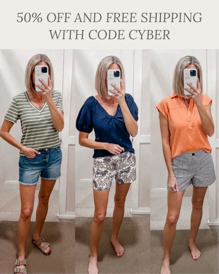 🎉 50% off + free shipping with code CYBER 
Summer outfits 
Shorts outfits 
Wearing an xs and a 2/26 in everything 
Love Loft 
Loft outfit ideas 
#summerfashion #outfitideas 
Sale finds 




#LTKfindsunder50 #LTKstyletip #LTKsalealert