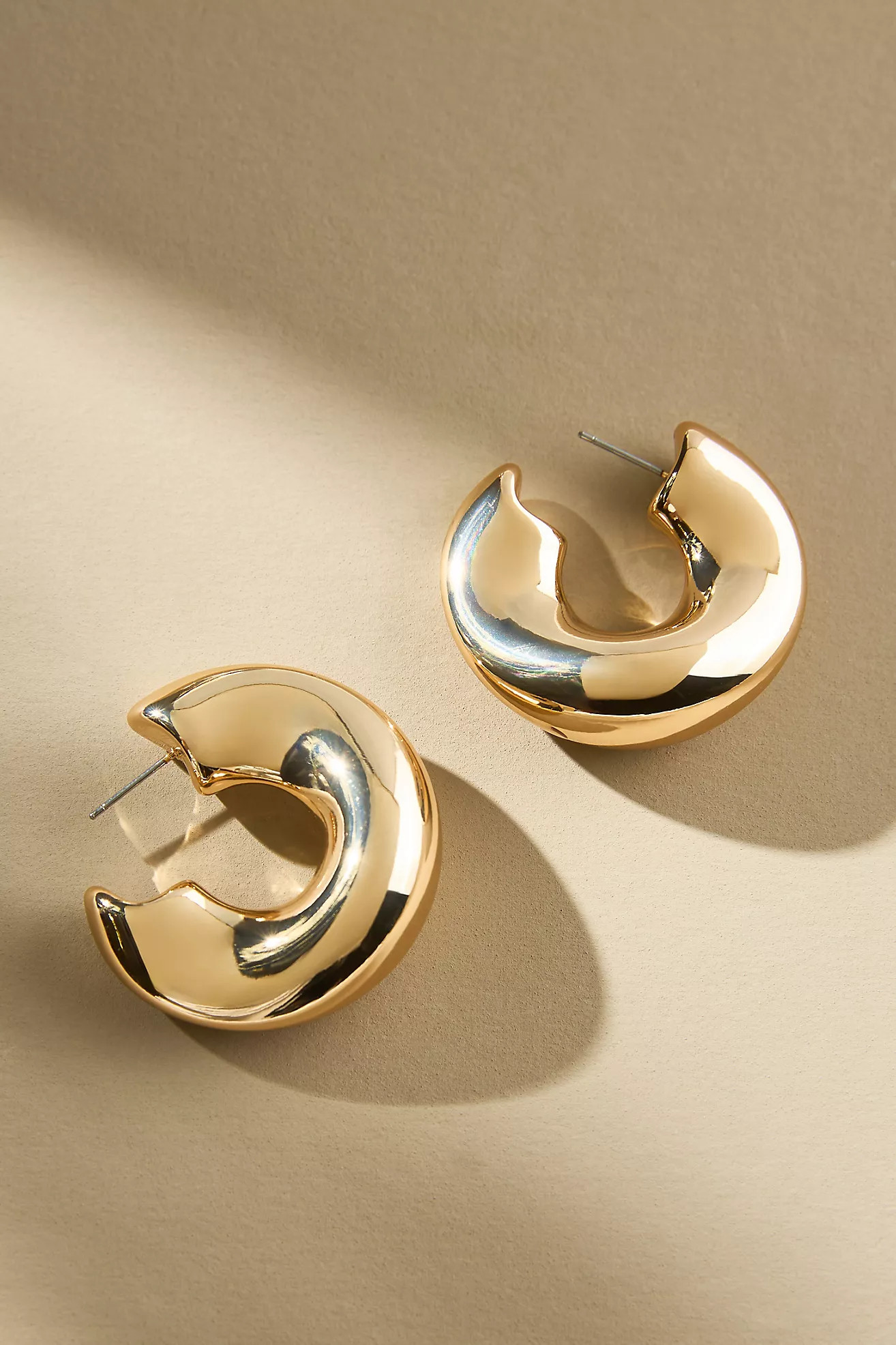 Large Mod Hoop Earrings | Anthropologie (US)