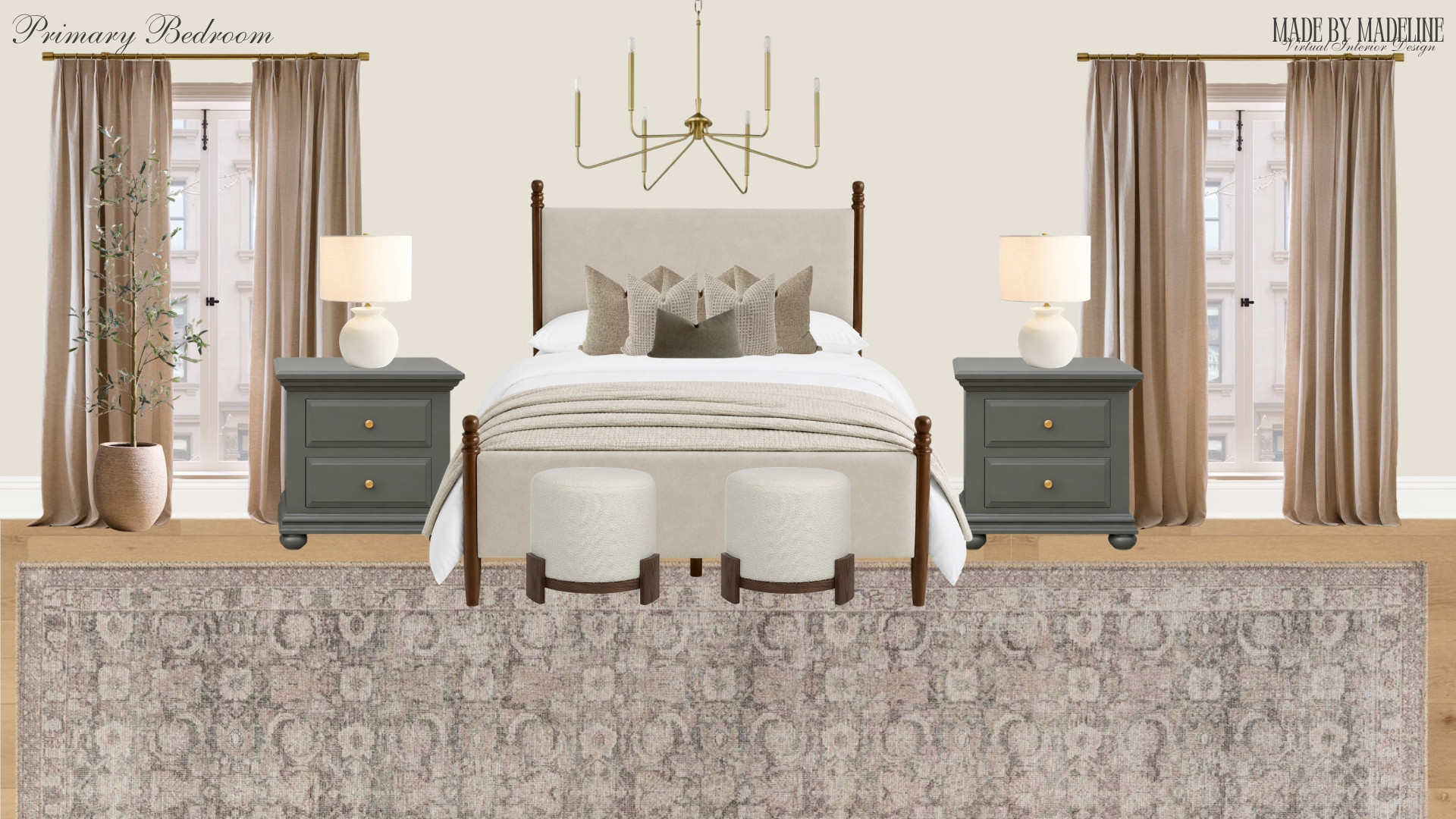 bedroom inspo 

bed, bedroom, lighting, ottomans, faux tree, rug, living room, dining room, entryway, home decor, neutral, styling 

 #LTKmomlife #LTKHome
