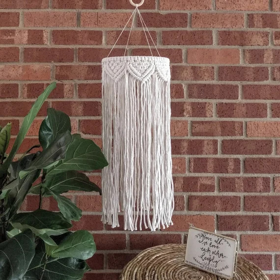 Medium Macrame Lantern  Macrame Chandelier  Macrame Mobile - Etsy | Etsy (US)