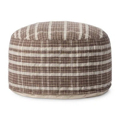 Chris Loves Julia Wallace Chocolate Pouf | Wayfair North America