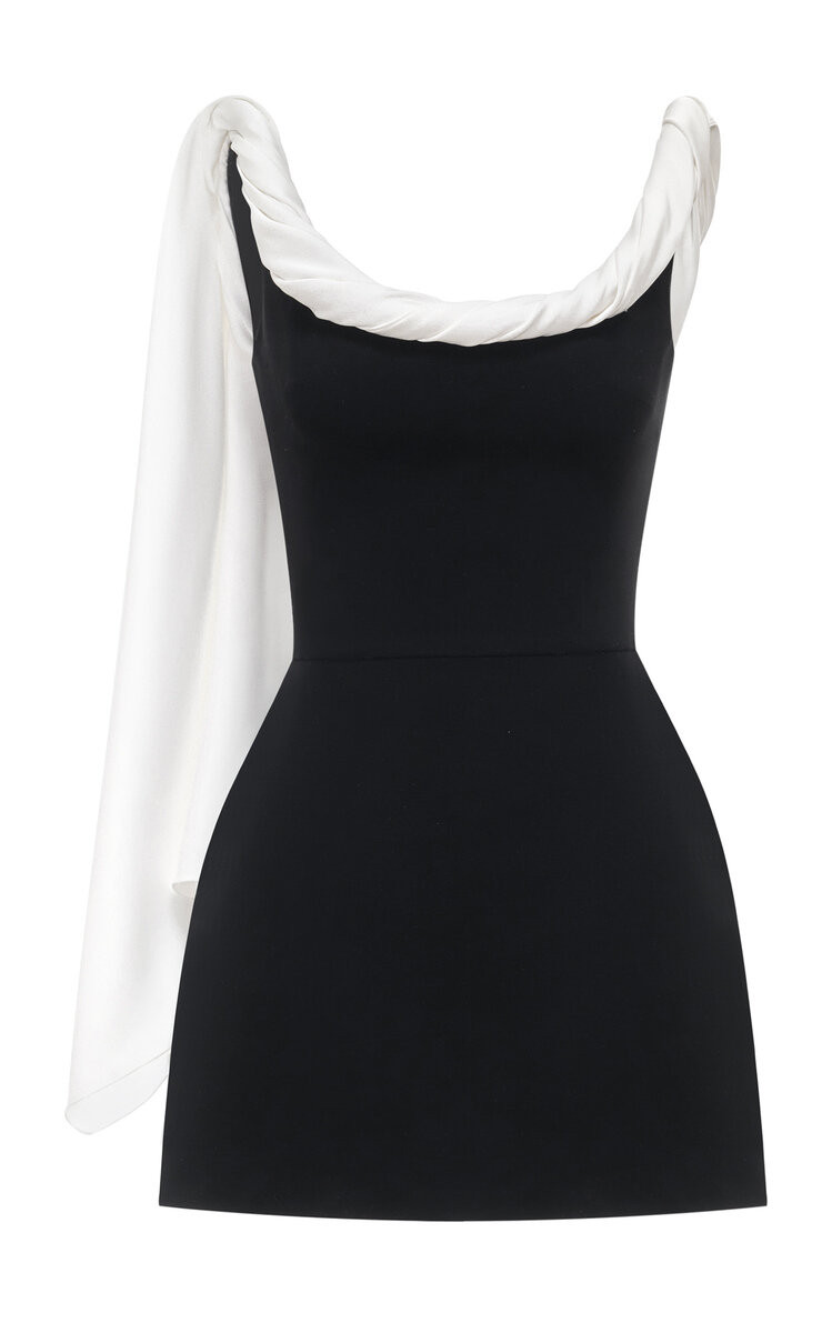 Cotton-Blend Scarf-Back Mini Dress | Moda Operandi (Global)