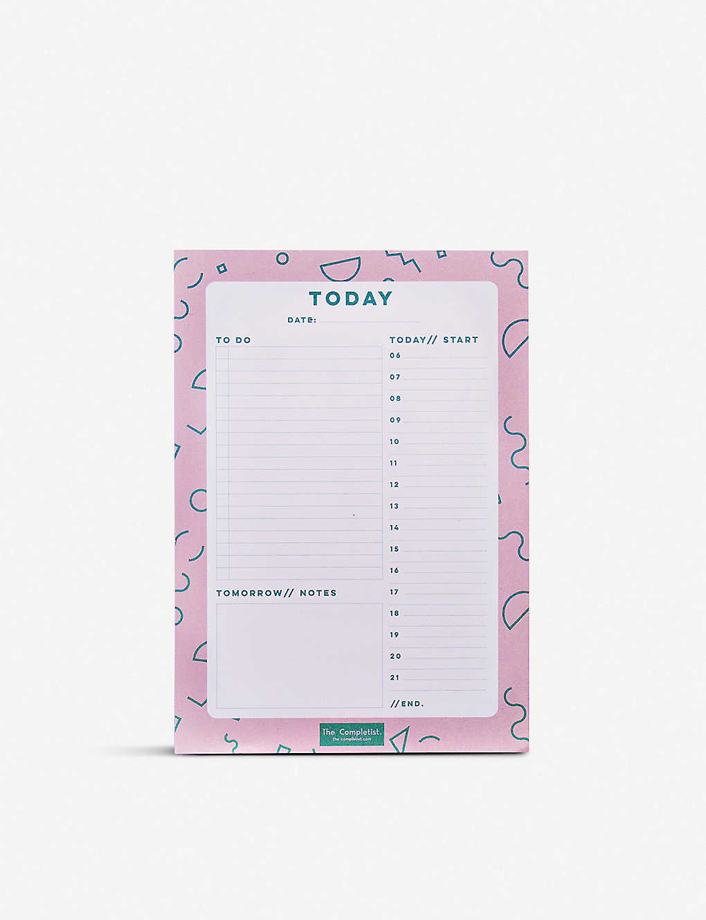 Memphis Shapes daily planner pad 29.7cm x 21cm | Selfridges