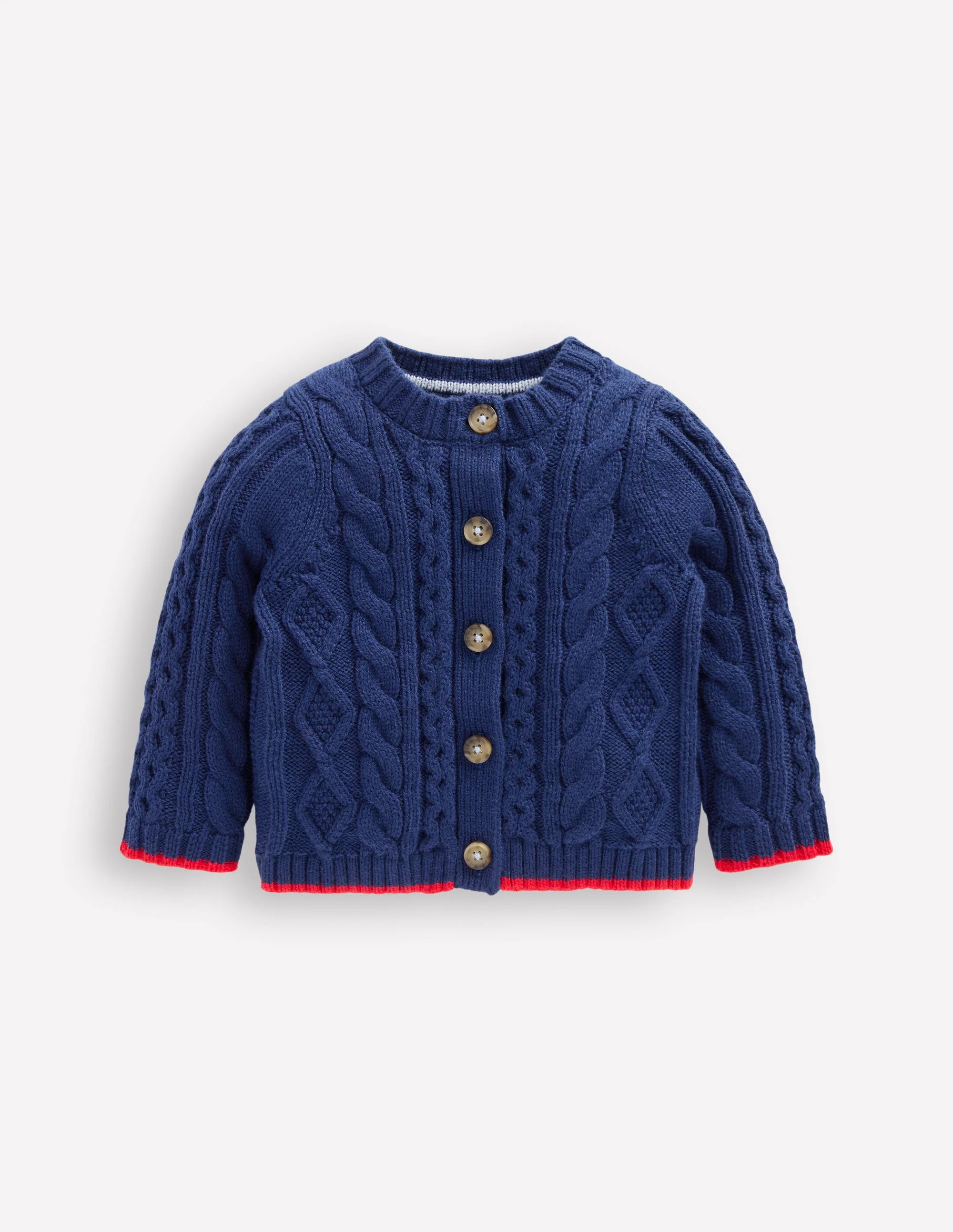Heritage Cable Cardigan-Medieval Blue | Boden (US)