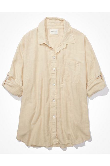 AE Go Big Oversized Shirt | American Eagle Outfitters (US & CA)