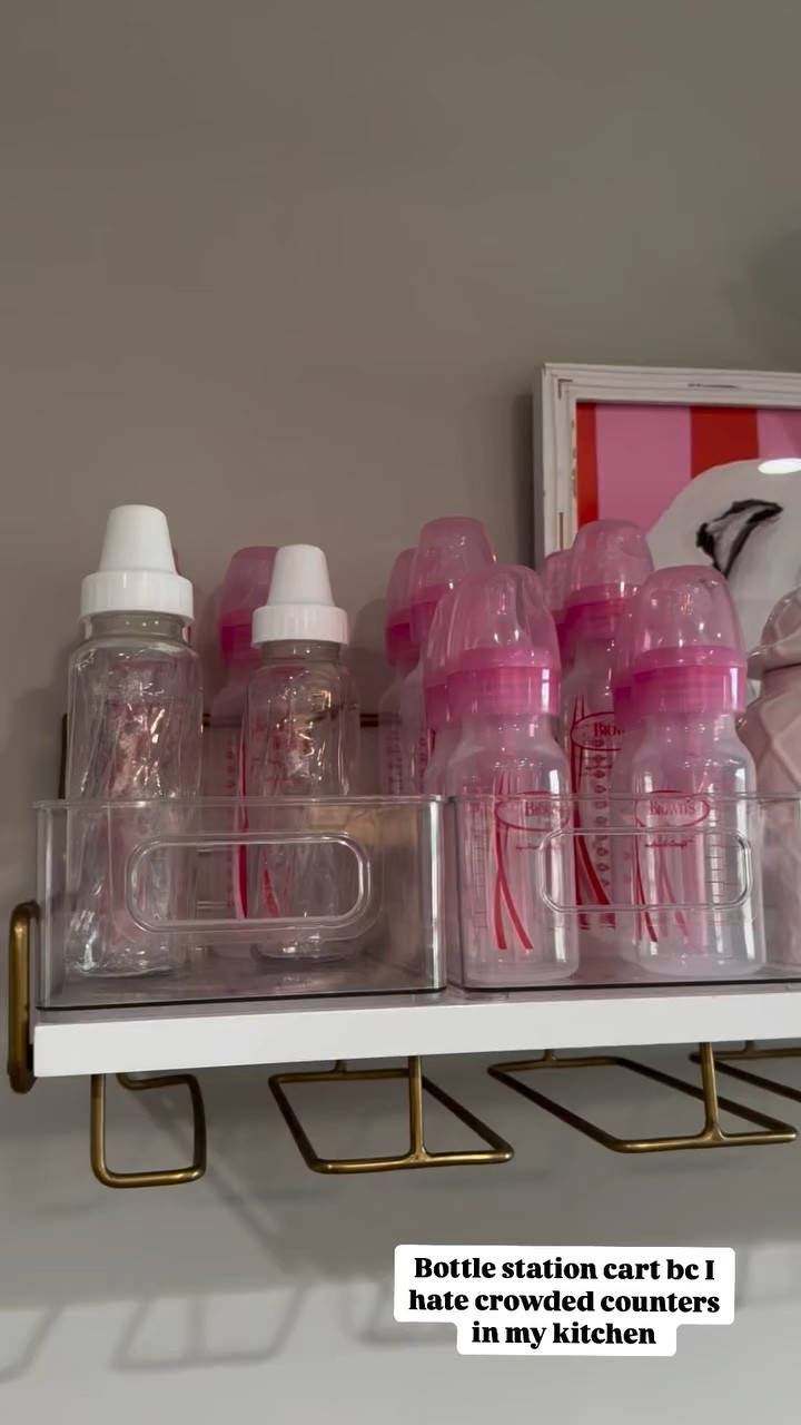 Bar cart turned to bottle cart 😂🍼

#LTKBaby #LTKHome #LTKBump