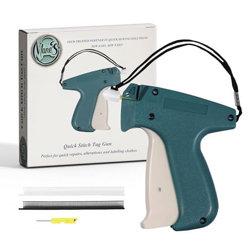 Mane’s Fabric Stitch Gun for Clothes Curtains & Bedding with 4000 Fasteners 2000 Black & 2000 White & 3 Needles | Quick Stitch Sewing Gun for Clothes Sewing at Home or Travel | Amazon (US)
