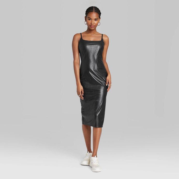 Women's Faux Leather Slip Dress - Wild Fable™ | Target