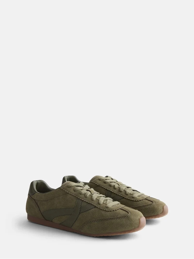 Scenario Women's Lace Up Low Profile Sneakers | Walmart (US)