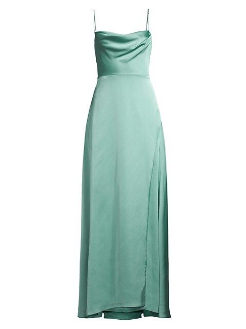 The Rosabel Cowlneck Spaghetti-Strap Gown | Saks Fifth Avenue