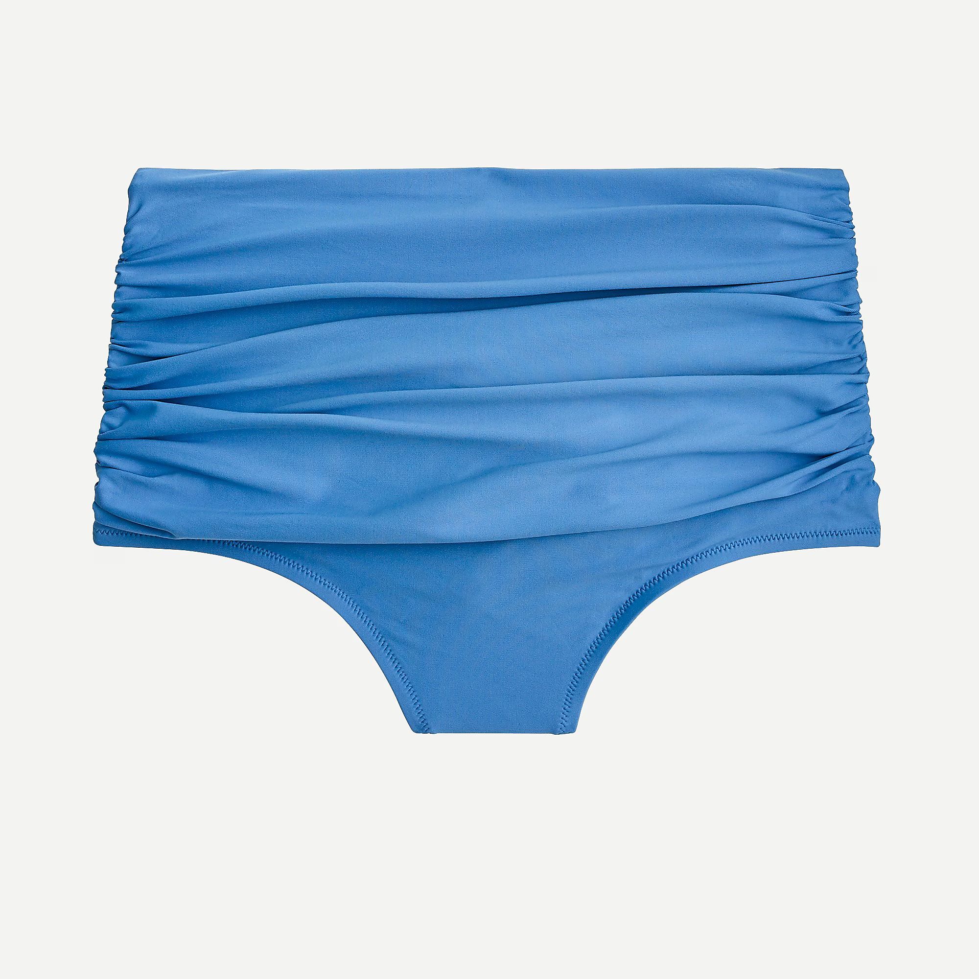 High-waisted ruched bikini bottom | J.Crew US