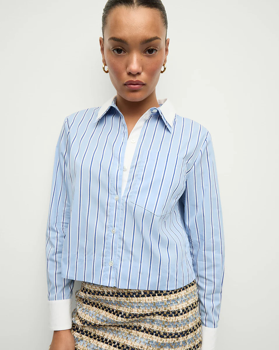 Maia Double-Collar Shirt | Veronica Beard