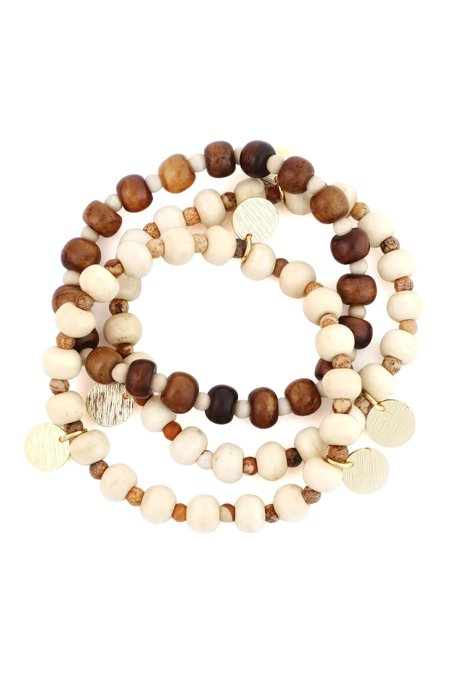 Panacea Set of 3 Tiger's Eye & Howlite Stretch Bracelets (Women) | Nordstrom | Nordstrom