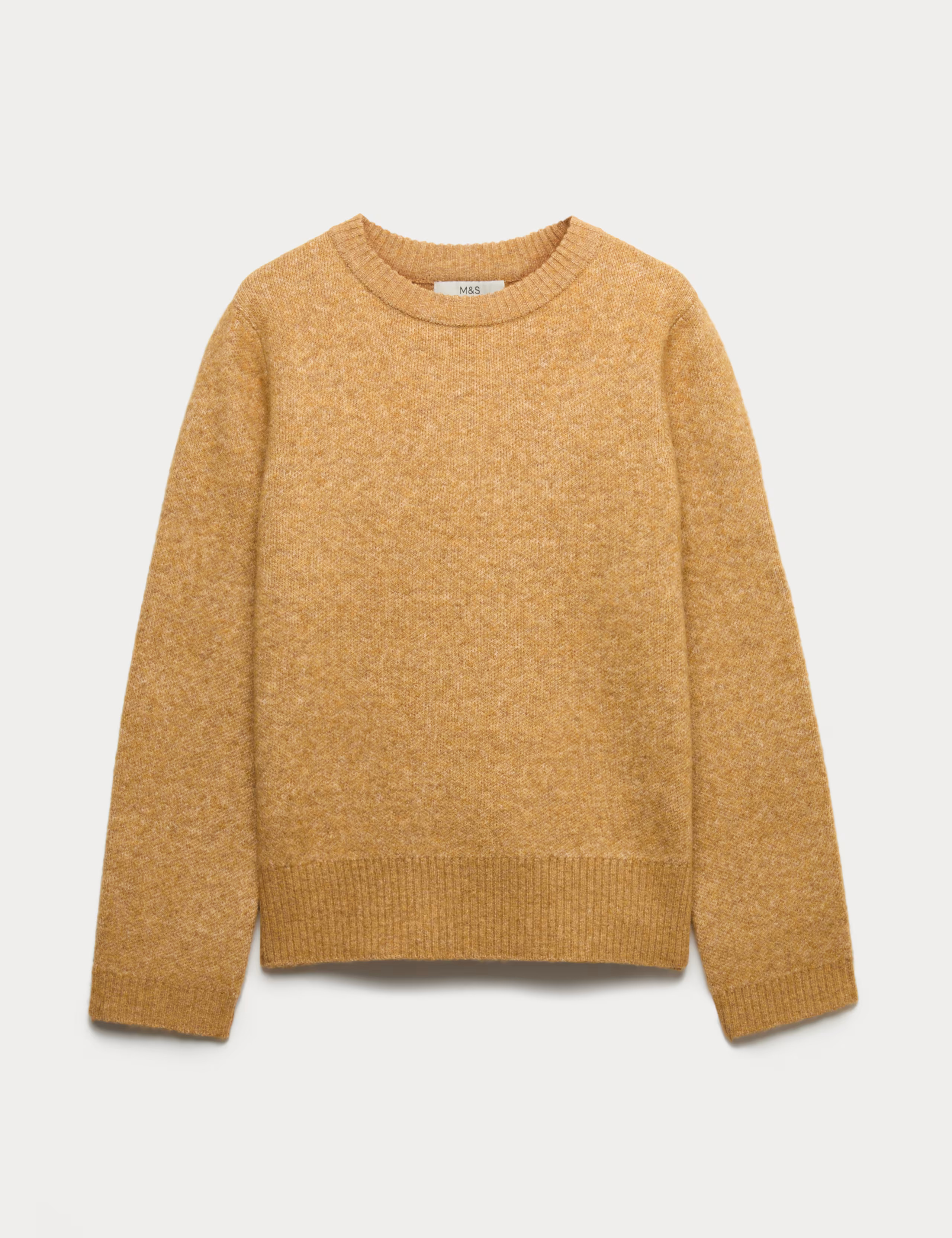 Crew Neck Relaxed Jumper with Wool | Marks & Spencer (UK)