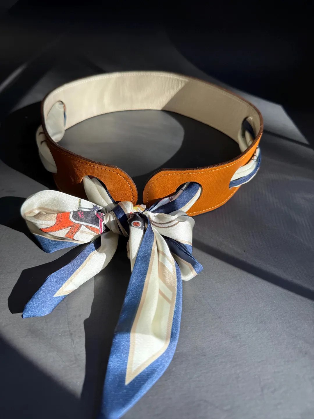 Reversible Scarf Waist Belt Leather Black and Tan Accessory - Etsy | Etsy (US)