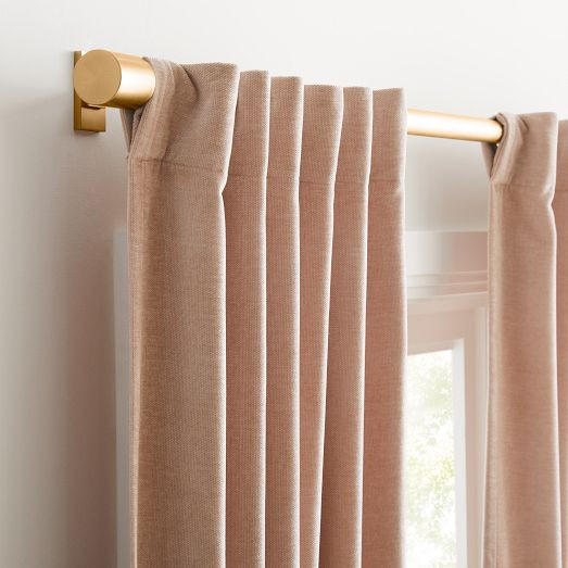 Worn Velvet Curtain | West Elm (US)