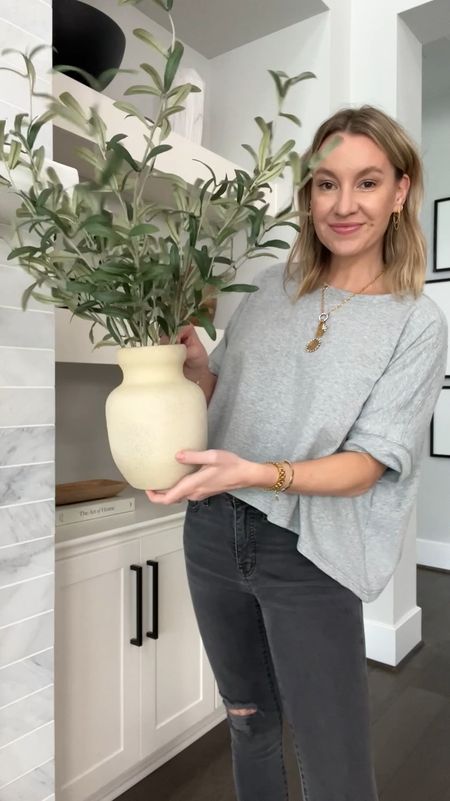 Faux olive plant from Target for under $35! The quality is so good! 

#LTKVideo #LTKhome #LTKSeasonal