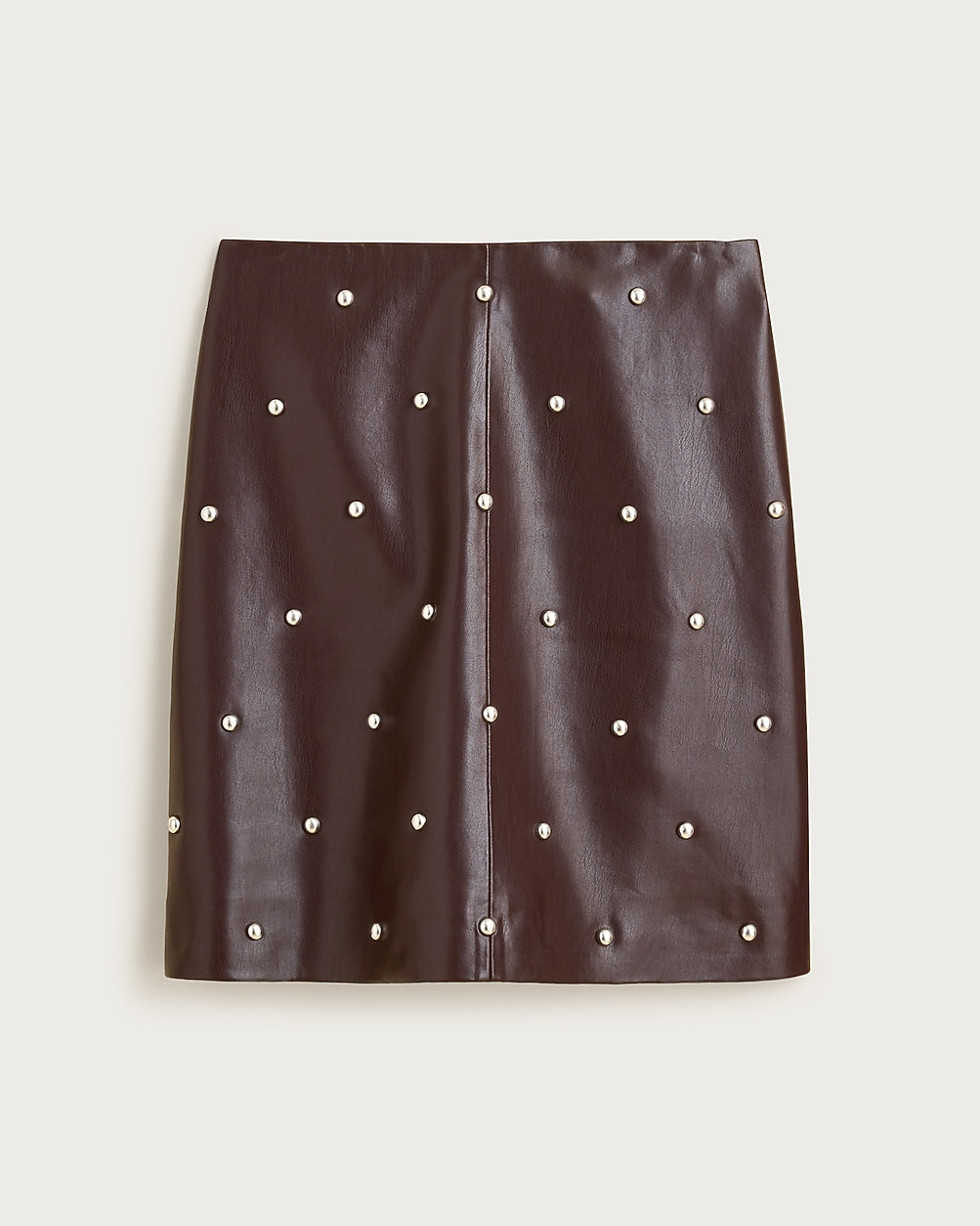 Collection Fairfax skirt in studded faux leather | J. Crew US